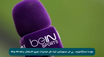 جودة استثنائية.. بي إن سبورتس تبث كل مباريات دوري الأبطال بدقة HD و4K